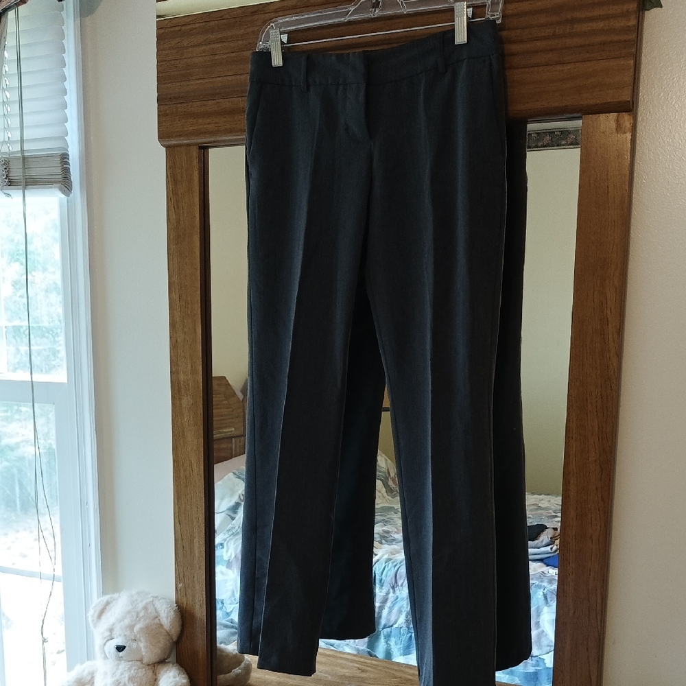 Elegant Grey Boot Cut Pants